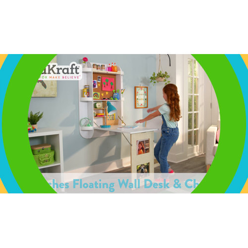 KidKraft Arches Floating Wall Desk & Chair & Reviews Wayfair